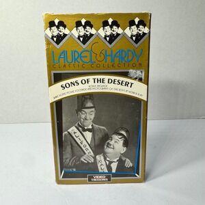 Laurel & Hardy Sons of the Desert VHS Classic Collection Video Treasures 1991
